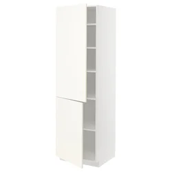 METOD Visoki element s policama/2 vrata, bela/Vallstena bela, 60x60x200 cm