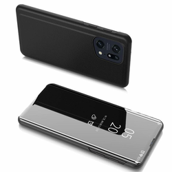 Futrola Clear View za Oppo Find X5 Lite - Crna KP24437