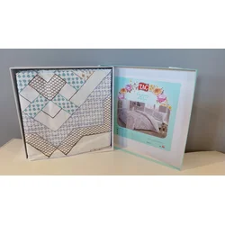 Tac Set posteljine Elanor, 160x220cm, Belo-braon