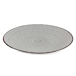 shumee Krožnik za večerjo 27 cm mandala siva