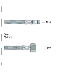 Brinoks crevo 3/8xM10-600mm Rosan