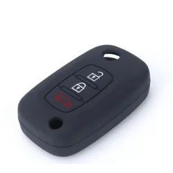 CAR 888 ACCESSORIES Silikonska navlaka za ključeve Renault crna