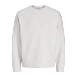 JACK & JONES Majica JJEBARRON pegasto bela