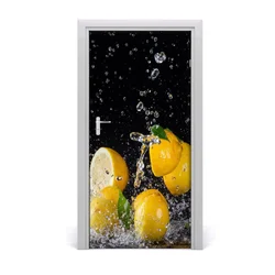 tulup.si Samolepilni tapete na vratih Lemon 95x205 cm