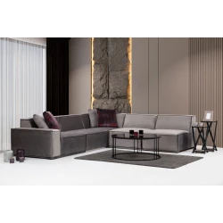 Atelier del Sofa Ugaona garnitura Lego 100x76x300cm Siva