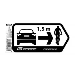 Force nalepnice sigurnost za automobil 184x84mm, crna ( 16427 )