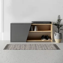 Hanah home Cipelarnik 104x37x47cm Hrast-Antracit