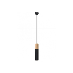 Sollux SL.0632 - PABLO viseći luster na kablu 1xGU10/40W/230V crna