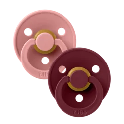 BIBS Cucle, 0-6m, 2 komada, Dusty pink & Elderberry