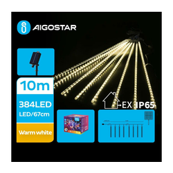 Aigostar - LED solarni božićni lanac 384xLED/13m IP65 toplo belo svetlo
