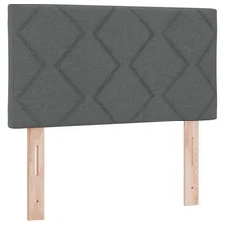 Vidaxl Vzglavje Temno siva 80 cm blago