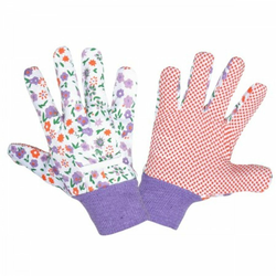 PROFIX rukavice ružičaste sa pvc točkicam l L240509k