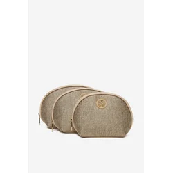 Kozmetična torba BEVERLY HILLS POLO CLUB BHPC-U1-007-SS25 (3-PACK) Bež