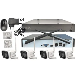 GEMBIRD CAM-IP3MP-WiFiKITXM4 GMB Kamera 3 megapiksela, Set 4/1 wifi full color app xmeye sa mikrofonom