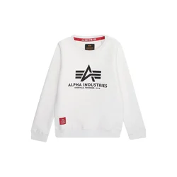 ALPHA INDUSTRIES Majica črna/bela
