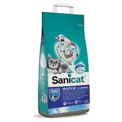Sanicat Clumping Multicat pesek za mačke - 12 L