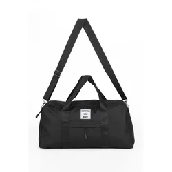 59458 Dewberry Unisex Front Pocket Long Strap Sports Bag-BLACK
