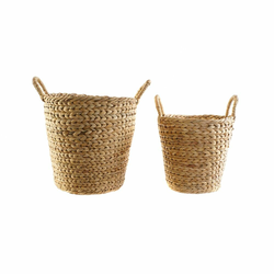 Set košara DKD Home Decor Bali (30 x 30 x 35 cm) (2 pcs) (34 x 34 x 42 cm)