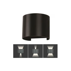 LED spoljašnja zidna svetiljka LED/6W/230V 4000K IP65 crna