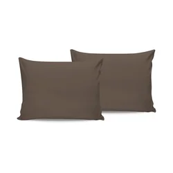 Smeđa posteljina za jastuke (set od 2 komada)