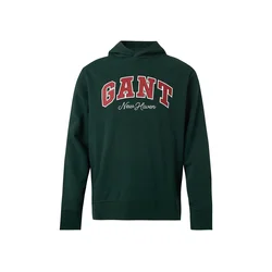 GANT Majica temno zelena/rdeča/bela