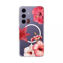 Maska za Samsung S921B Galaxy S24 Magsafe, Hibiscus