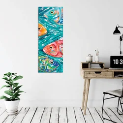 Wallity Slika na platnu 30x80cm
