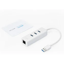 TP-Link USB Adapter UE330 to Gigabit Ethernet Network, 1x LAN, 3x USB 3.0 Hub