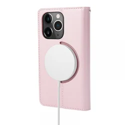 Maska na preklop Hanman Miny Magsafe za iPhone 14 roze
