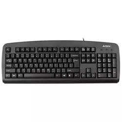 A4Tech KB-720 Tanka tipkovnica, USB, mednarodna postavitev, črna