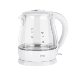 shumee TEESA električni grelnik vode, steklo, 1650 W, bel, 1 L