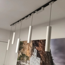 Šinska rasveta 2m, Sa 5 visilica, 4 linijske rasvete, 10W