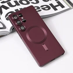 Maska za telefon Magsafe Chrome za Samsung S938B Galaxy S25 Ultra, Bordo
