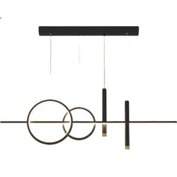 Gujia Viseća lampa, 40 W, 100 cm, Crna