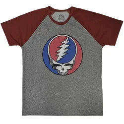 The Grateful Dead Steal Your Face Classic Grey & Red L Majica