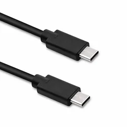 Qoltec USB 2.0 kabel tipa C moški | USB 2.0 tip C moški | 1,4 m | črne barve