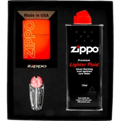 shumee ZIPPO komplet vžigalnikov RDEČI KOVINSKI LASERSKI LOGO darilo št. 1