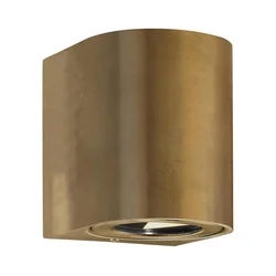 Nordlux - LED spoljno zidno svetilo CANTO 2xLED/5,5W/230V IP44 mesing