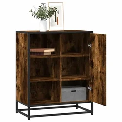 Komoda dimljeni hrast 62x35x76 cm konstruirano drvo