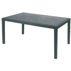 Vrtna miza Prince, antracit, PVC, 90x150x72cm