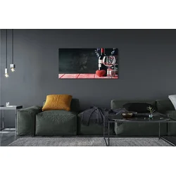 tulup.si Slika na platnu Srce steklo vinske kozarce 120x60 cm