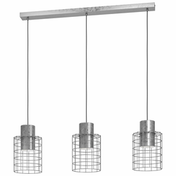 EGLO Viseća lampa MILLIGAN 3xE27 93 cm pocinkovana žičana 43648