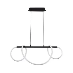 LED luster na sajli EMMA LED/38W/230V crna