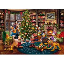 Schmidt - Puzzle Thomas Kinkade: Mickey in Minnie obrezujeta drevo - 1 000 kosov