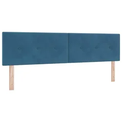 Vidaxl Vzglavje Temno modra 180 cm Žamet