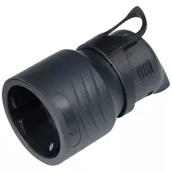 291-202 NATIKAČ 2P+E/16A/250V KUTNI CRNI
