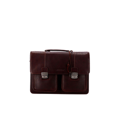 TORBA POSLOVNA Aviator Usnjena RJAVA BUFF TRUMBLED