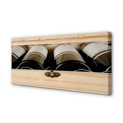 tulup.si Slika na platnu Steklenice vina v škatli 120x60 cm