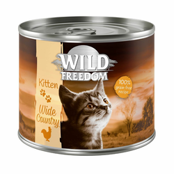 Ekonomično pakiranje Wild Freedom Kitten 12 x 200 g - Golden Valley - kunić i piletinaBESPLATNA dostava od 299kn