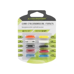 CARMOTION Osigurači 10/1 Cilindrični 5A - 1 kom 8A - 2 kom 10A - 2 kom 16A - 2 kom 20A - 1 Pc 25A - 2 kom